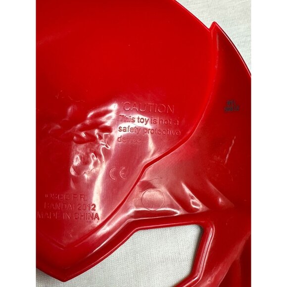 Red Ranger Mask Mighty Morphin Power Rangers Mega Force Bandai 2012 Hard Plastic - Picture 5 of 5
